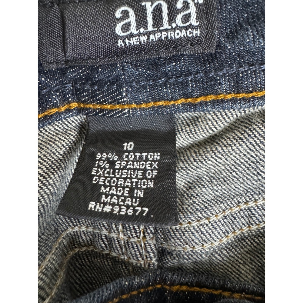 ana A New Approach Womens Bootcut Jeans 10 Indigo Dark Wash Stretch 844-5280 - Picture 14 of 14